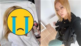 ▲徐濠縈發出病床照，憔悴模樣讓粉絲十分心疼。（圖／翻攝自徐濠縈IG）