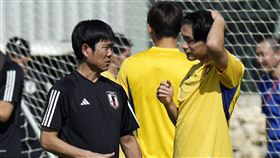 ▲卡達世足賽日本隊下一戰對上哥斯大黎加，總教練森保一（左）表示他們會抱著強烈求勝心情出賽。（圖／美聯社／達志影像）