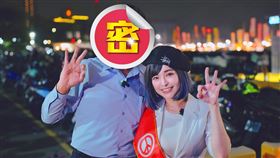 謝龍介先前曾邀網紅郭鬼鬼前往花園夜市拜票。（圖／翻攝自謝龍介臉書）