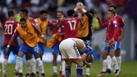 日本隊爆冷不敵哥斯大黎加隊。（圖／美聯社／達志影像）