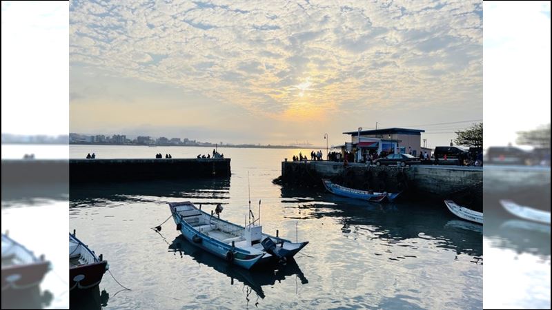 賞黃昏美景　淡水漁文影像館回味古早記憶