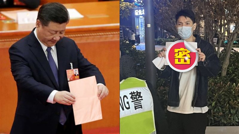 抗議男見警秒翻面　手寫7字公安要吐血了