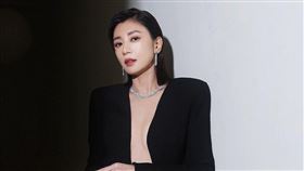 賈靜雯該套戰袍禮服來自黎巴嫩設計師的禮服款。（圖／翻攝自alyssachia IG）