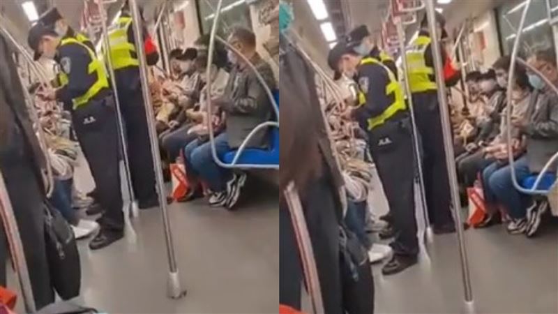 上海警地鐵狂查手機　畫面曝光網看傻