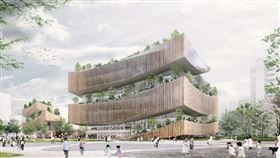 桃園市立圖書館新總館模擬圖(圖片來源/桃園市政府新建工程處)