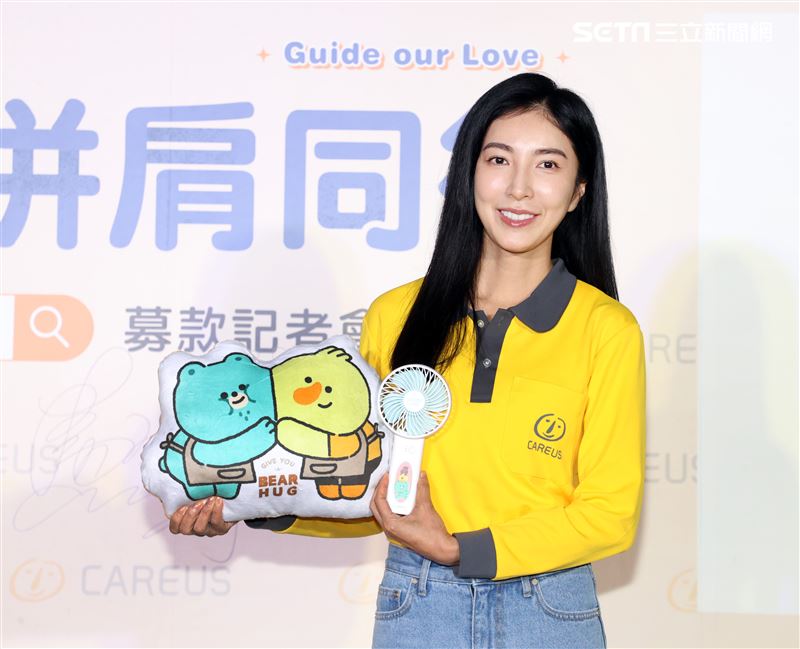 楊謹華出席喜憨兒公益活動。（記者邱榮吉/攝影）