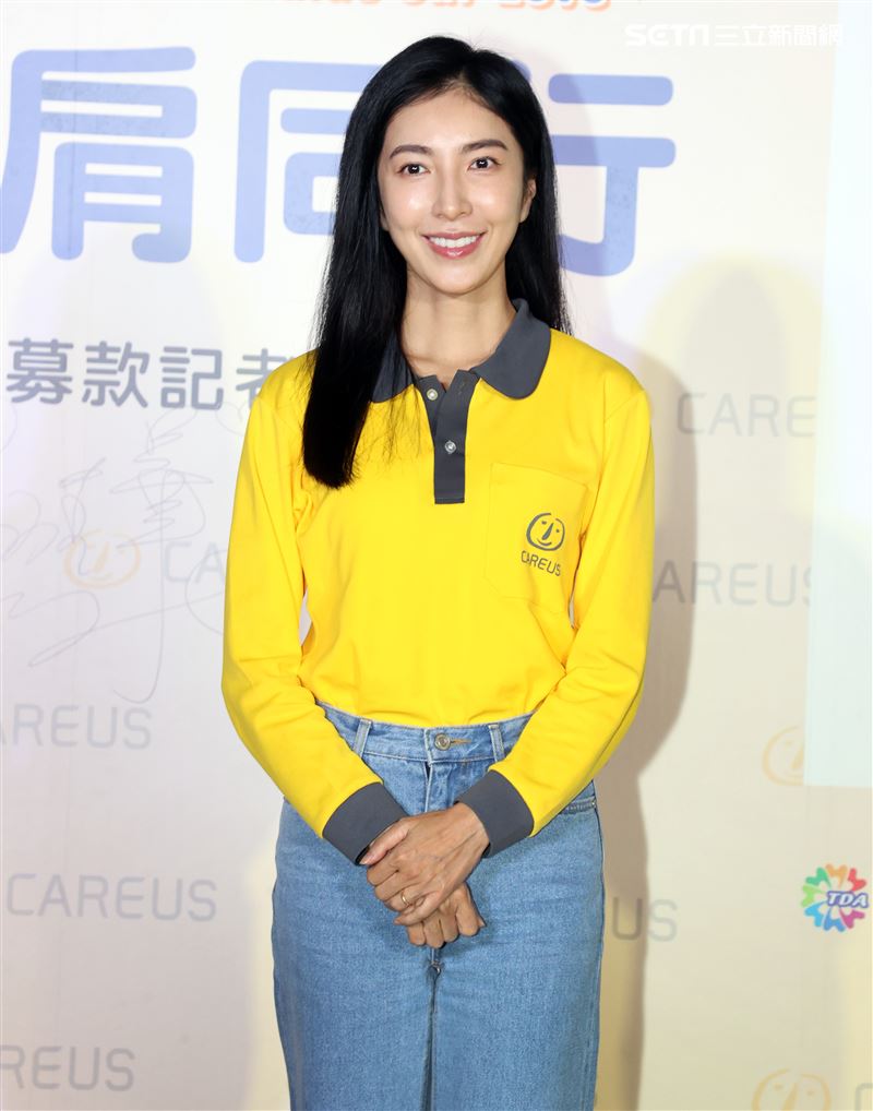 楊謹華出席喜憨兒公益活動。（記者邱榮吉/攝影）