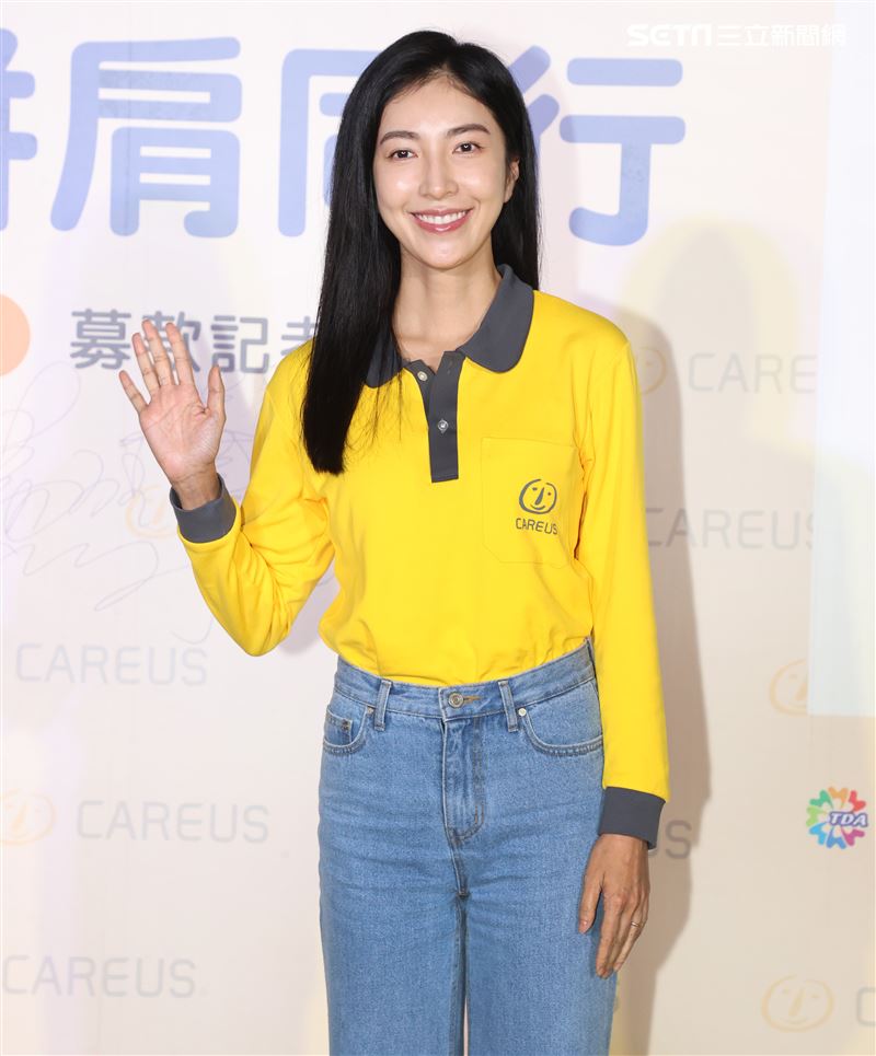 楊謹華出席喜憨兒公益活動。（記者邱榮吉/攝影）