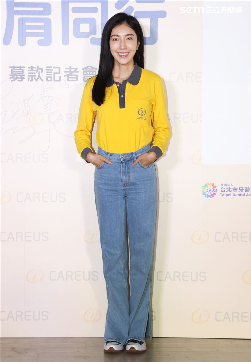 楊謹華出席喜憨兒公益活動。（記者邱榮吉/攝影）