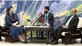 行政院長蘇貞昌今（1）日接見「英國國會下議院外交委員會」訪團一行。