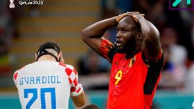 ▲卡達世界盃比利時隊Romelu Lukaku（盧卡庫）錯失進球機會。（圖／取自FIFA FB）