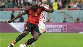 ▲比利時王牌前鋒盧卡庫（Romelu Lukaku）2日出賽失誤連連，隊友賽後表示不應怪罪他。（圖／美聯社／達志影像）