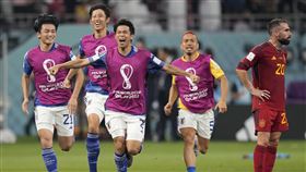 ▲日本以E組積分第1名晉級16強，總教練森保一表示放眼創新紀錄，創最佳成績。（圖／美聯社／達志影像）