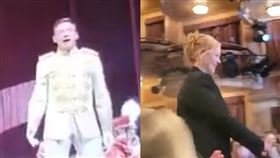 休傑克曼拍賣原味帽子！女觀眾霸氣喊價300萬　她一走上台全場起立　妮可基嫚。（圖／翻攝自休傑克曼推特）