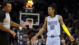 ▲NBA官方4日宣布，灰熊隊少主莫蘭特（Ja Morant）被罰款3萬5千美元。（圖／美聯社／達志影像）