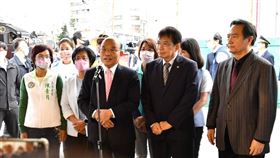 行政院長蘇貞昌今（4）日上午出席「扇形車庫啟用100週年慶祝活動」。（圖／行政院提供)