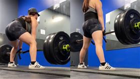 網美 舉重 （圖／翻攝自抖音@fitbyayaka）