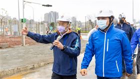 侯友宜市長視察「林口工一市地重劃開發工程」(圖/新北市政府)