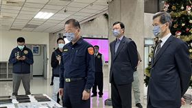 警政署長黃明昭今（6）日出席刑事局破案記者會，針對學甲分局長被拔官議題發表回應。（圖／記者李依璇攝影）