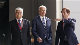 台積電美國廠進機典禮，大咖雲集。（圖／美聯社／達志影像）