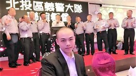 趙介佑曾參與北投民防義警的餐會，與地方人士關係良好（圖／翻攝趙男臉書）