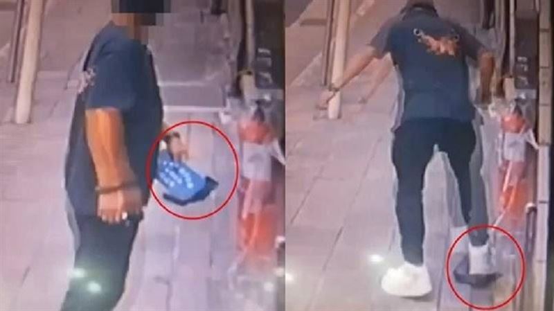 不滿遭警強制送醫！男怒踩巡邏箱洩憤