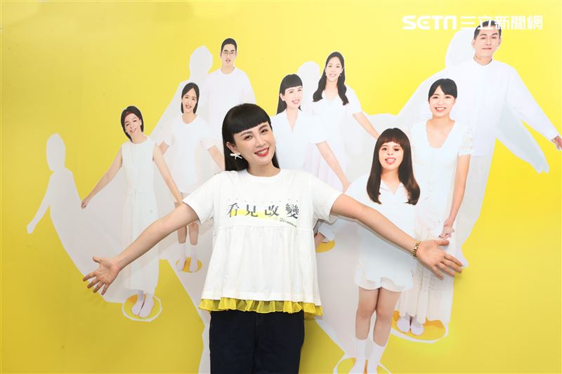 魏如萱出席為羅慧夫顱顏基金會看見改變公益攝影展。（記者邱榮吉/攝影）