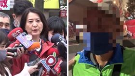 ▲恐嚇王鴻薇的蔡男見到員警攔下他，似乎早有心理準備，知道所謂何事。（圖／翻攝畫面、資料畫面）