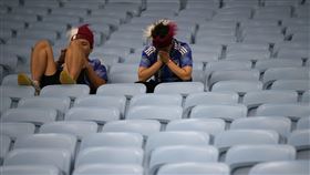 ▲卡達世足迄今僅76萬5859名遊客，和主辦單位預估可達120萬人相差甚遠。（圖／美聯社／達志影像）