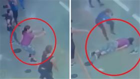 厄瓜多女子貝琪練身蹲竟突然倒地，送醫不治。（圖／翻攝推特@noticiasru593）