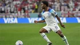 ▲英格蘭隊前鋒斯特林（Raheem Sterling）可及時返回卡達世足賽。（圖／美聯社／達志影像）
