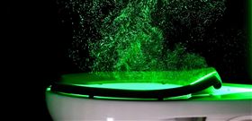 沖馬桶形成的懸浮微粒，最高速可達每秒2公尺。（圖／翻攝自@BudgetDude Twitter）