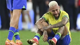 ▲王牌前鋒內馬爾（Neymar）在敗給克羅埃西亞後，暗示可能不會再披上巴西戰袍。（圖／美聯社／達志影像）