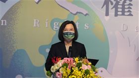 1210蔡英文出席2022年世界人權日典禮（圖／總統府提供）