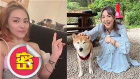 熊熊上衣僅穿1件粉色細肩帶，豐滿起伏上圍一覽無遺。（圖／翻攝自beargenie IG）