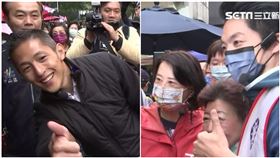 吳怡農、王鴻薇先後到到濱江市場拜票。