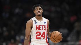 ▲籃網新秀湯瑪斯（Cam Thomas）大顯身手轟下33分，助球隊以136：133氣走溜馬。（圖／美聯社／達志影像）