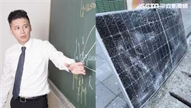 物理師黃君,太陽能板。（合成圖／巨擎教育中心執行長顧全提供、資料照）