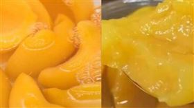 黃桃又稱黃肉桃。（圖／翻攝自微博／環球時報、老闆聯播）