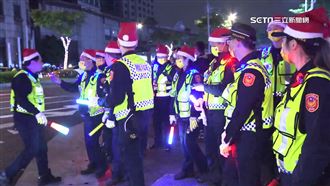 員警戴聖誕帽執勤惹議　新北警察局回應了