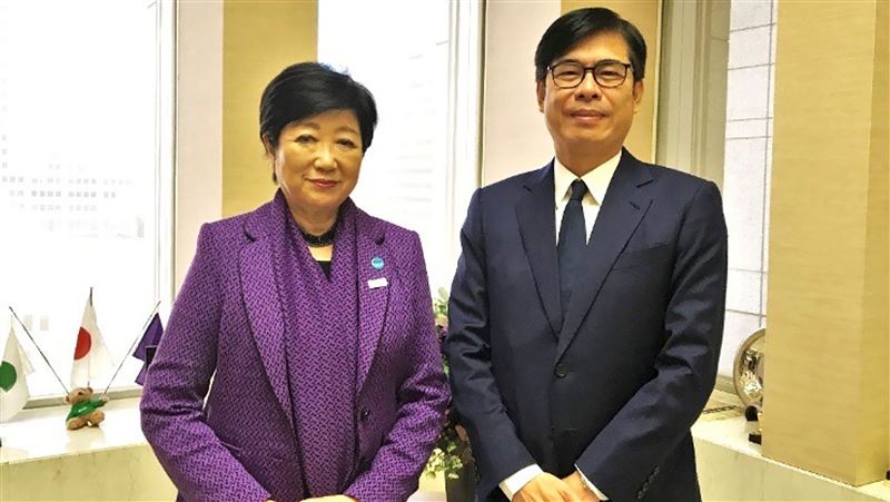 陳其邁訪日拜會東京都知事　談區域安全