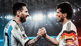 ▲梅西25場世界盃出賽追平Lothar Matthaus（馬泰斯）紀錄。（圖／取自FIFA FB）