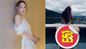 鄧麗欣忙裡偷閒到北投泡湯，激曬背面全裸辣照。（圖／翻攝自鄧麗欣 IG）