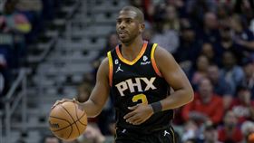 ▲保羅（Chris Paul）攻下16分，太陽不敵西區爐主火箭。（圖／美聯社／達志影像）
