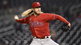 ▲「雷神」辛德加（Noah Syndergaard）1年1300萬美金合約轉戰道奇。（圖／美聯社／達志影像）