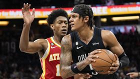 ▲魔術首節狂飆50分破隊史單節得分紀錄，「狀元」班切羅（Paolo Banchero）貢獻20分。（圖／美聯社／達志影像）