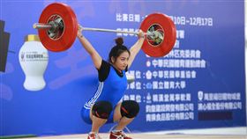「表特女神」方莞靈今年度首度出賽。（圖／舉重協會提供）