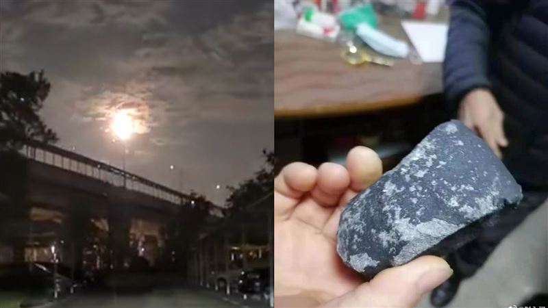 浙江驚見巨型火球直落　隕石碎片落家門旁