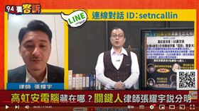 前北院法官張耀宇接獲設備商爆料，藏有高虹安關鍵帳本的電腦在他們那裡。