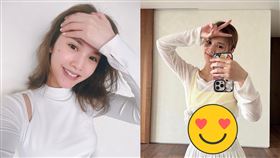 ▲楊丞琳透露因為練舞養成收肋骨的習慣，才讓腹肌線條能維持的更加完美。（圖／翻攝自楊丞琳臉書）